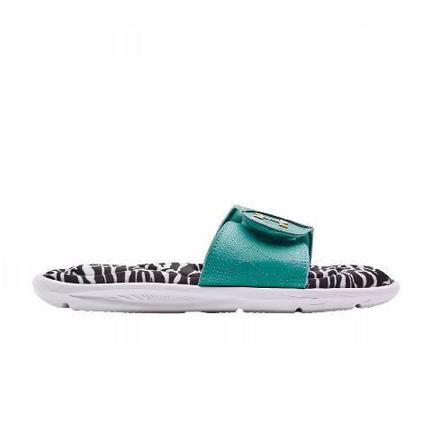 Under Armour Wmns Ignite 6 Graphic Footbed Slide 'White Neptune'