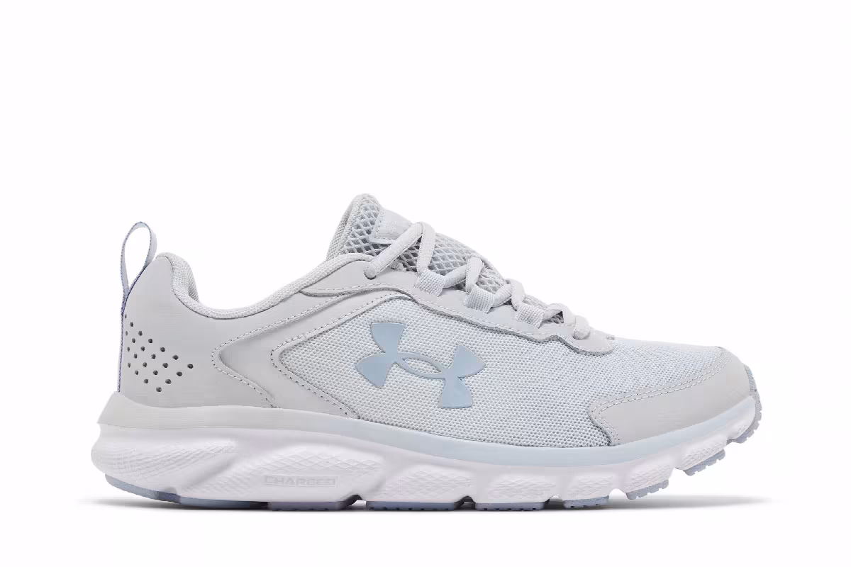 Under Armour Women's Charged Assert 9 Halo Grey White, view 2