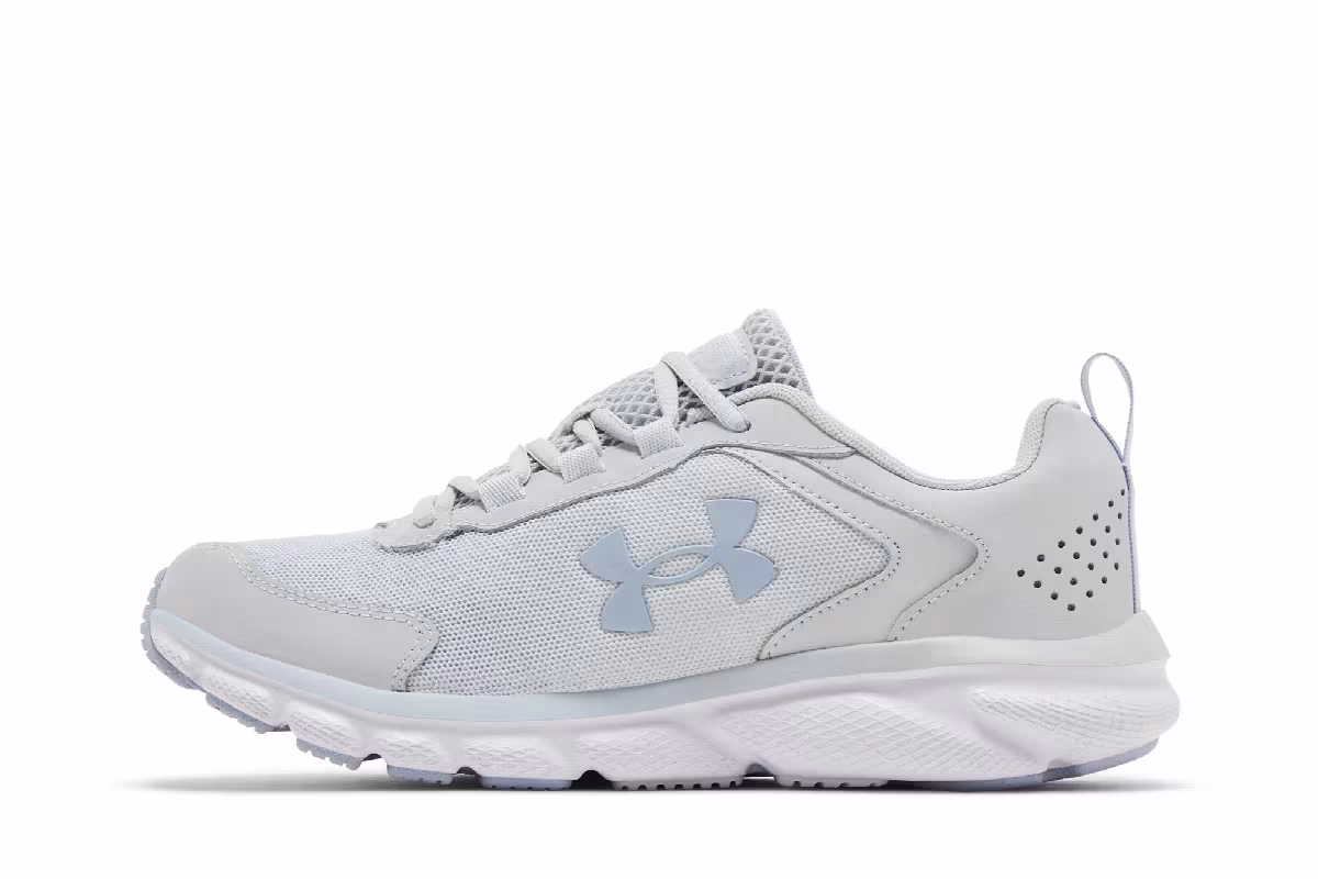 Under Armour Women's Charged Assert 9 Halo Grey White, view 4