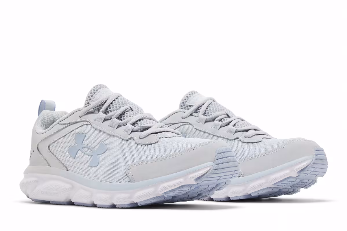 Under Armour Women's Charged Assert 9 Halo Grey White, view 9