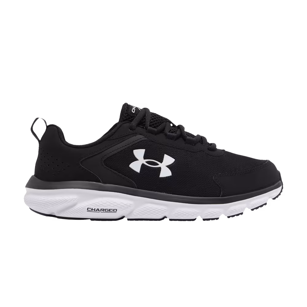 Under Armour Charged Assert 9 4E Wide Black White
