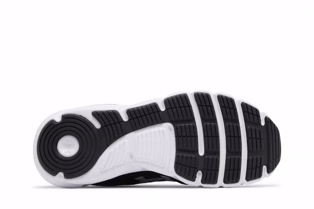Under Armour Charged Assert 9 4E Wide Black White, view 5