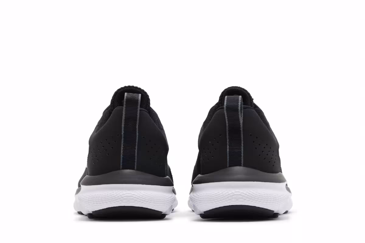 Under Armour Charged Assert 9 4E Wide Black White, view 7