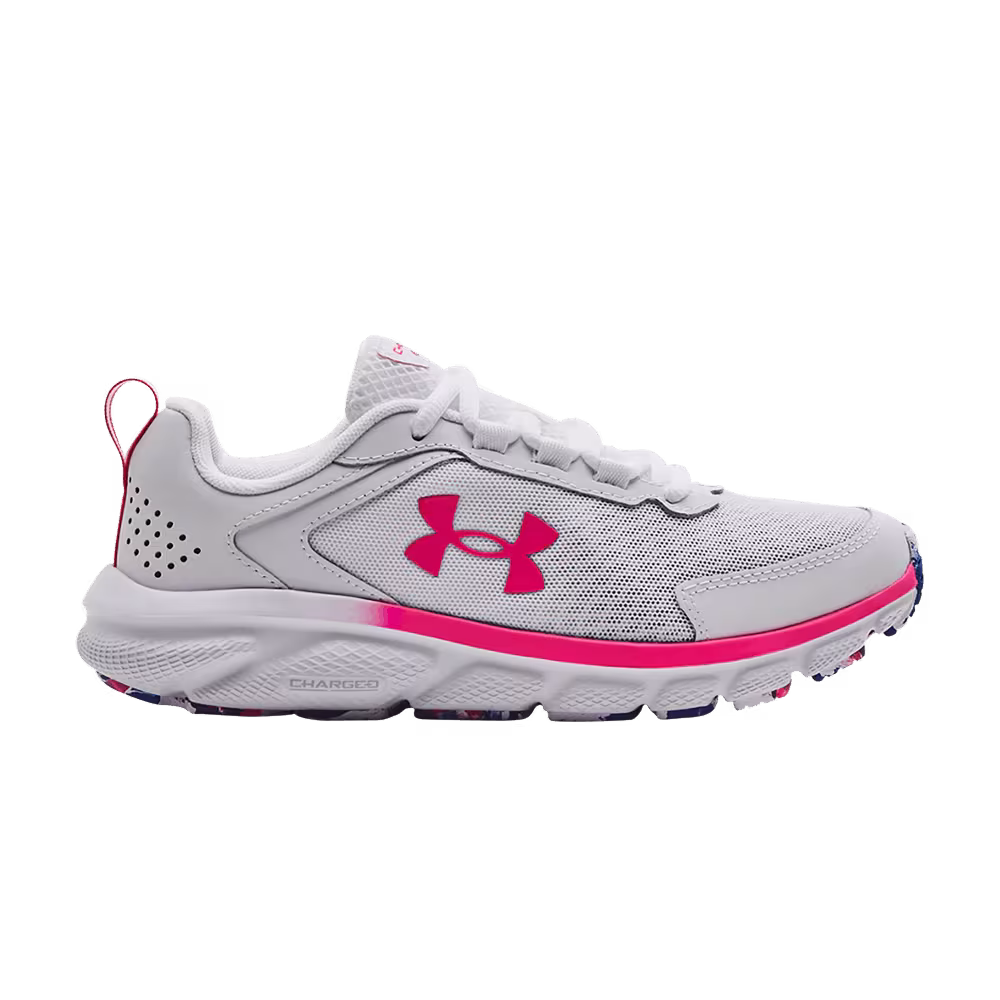 Under Armour Women's Charged Assert 9 Marble White Victory Blue
