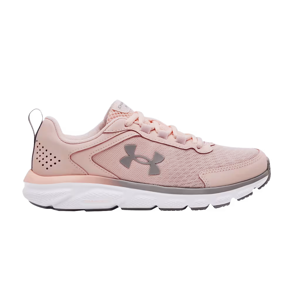 Under Armour Women's Charged Assert 9 Micro Pink Grey Wolf
