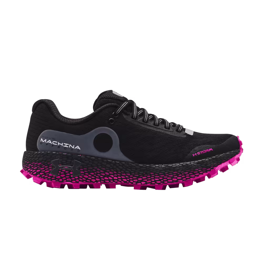 Under Armour Women's HOVR Machina Off Road Black Meteor Pink