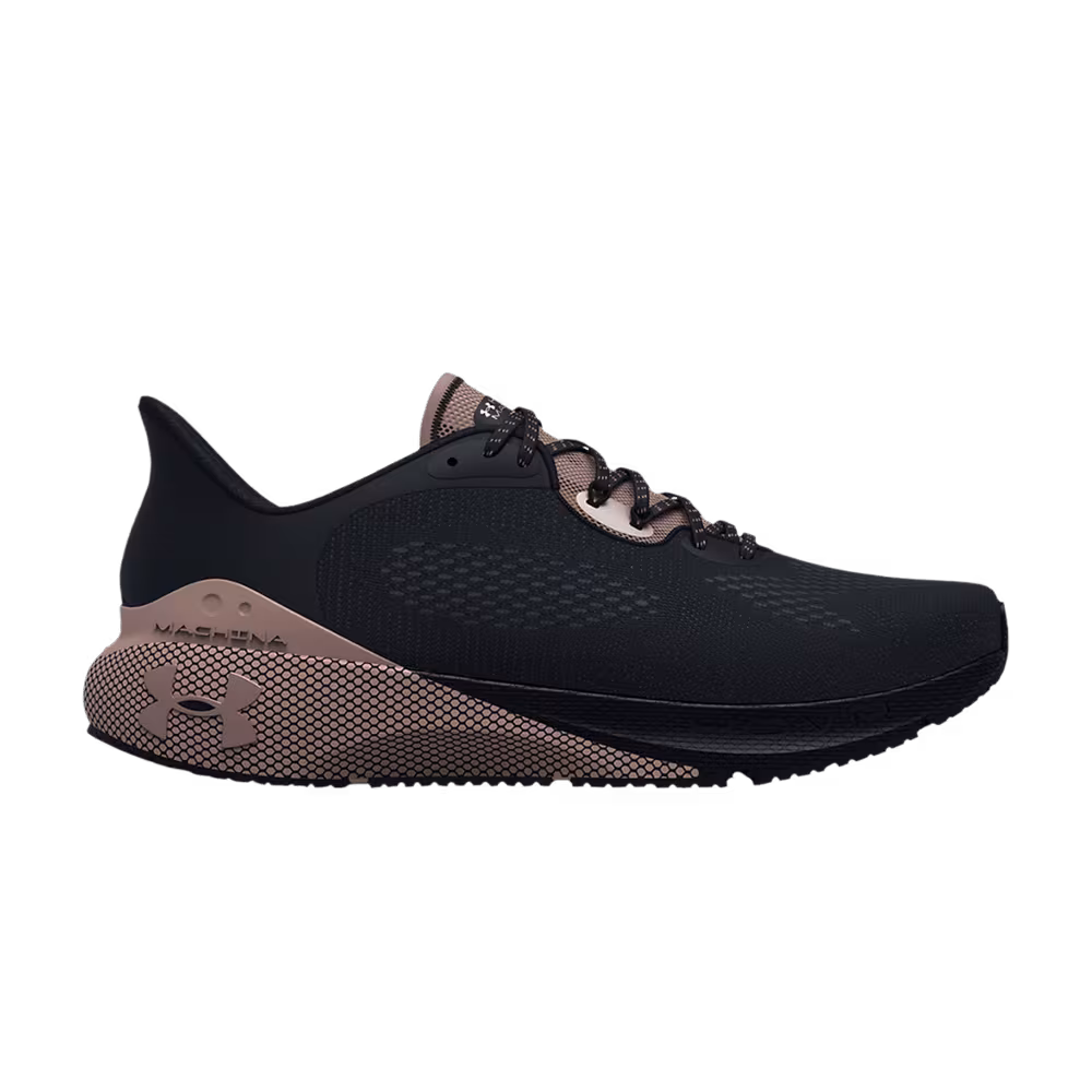 Under Armour Women's HOVR Machina 3 Black Metallic Rose Gold