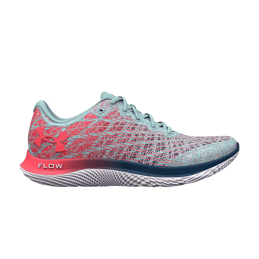 Under Armour Women's Flow Velociti Wind 2 Fuse Teal Blitz Red