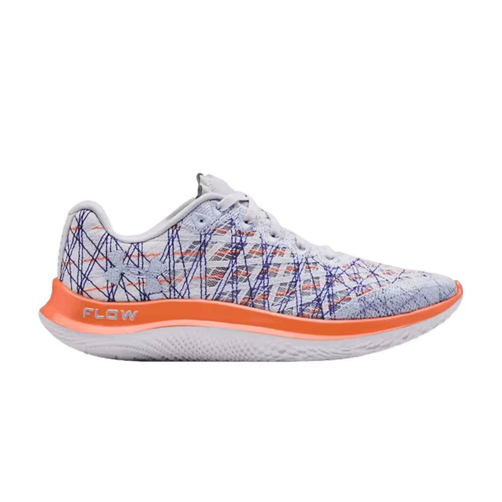 Under Armour Women's Flow Velociti Wind Halo Grey Blaze Orange