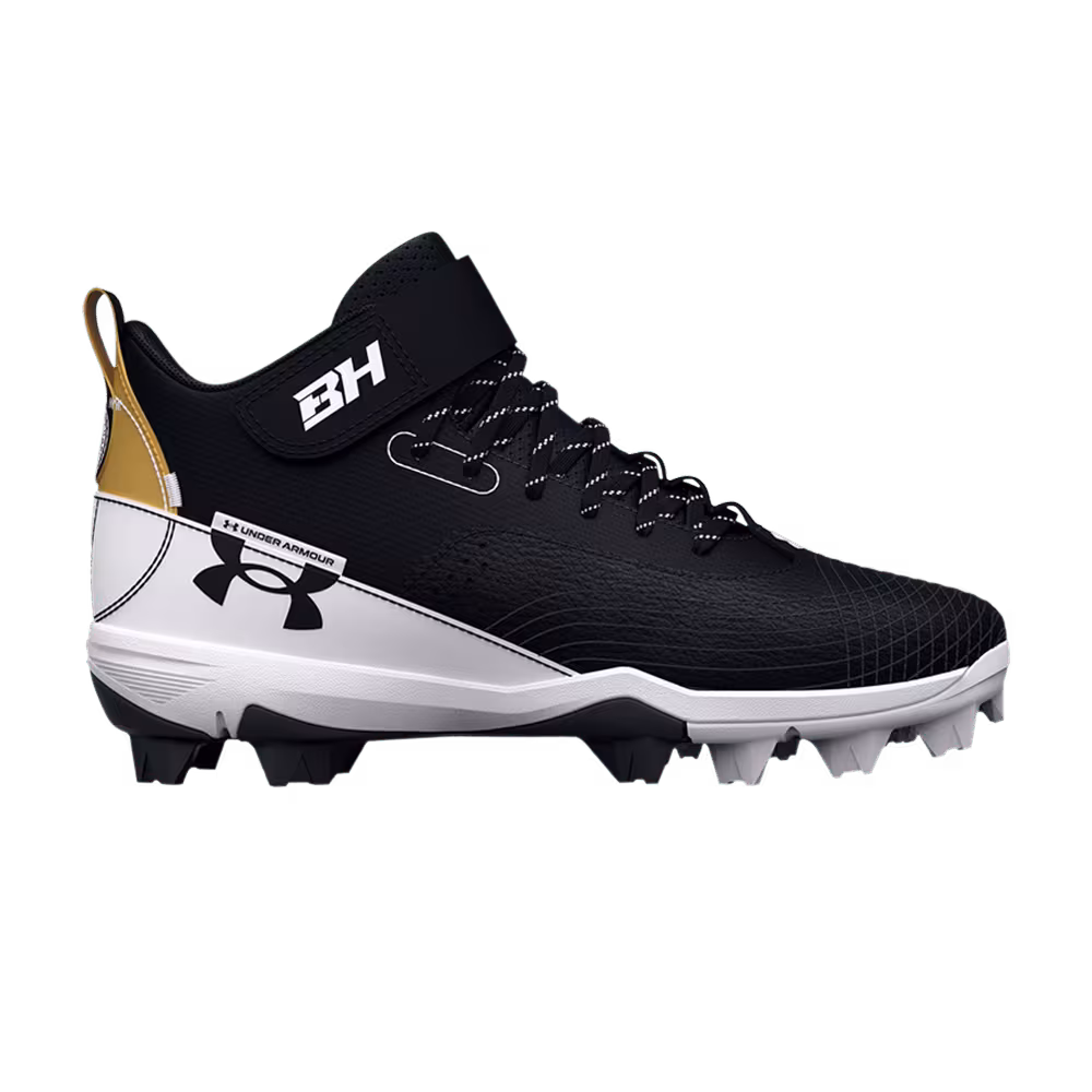 Under Armour Harper 7 Mid RM GS Black White Gold