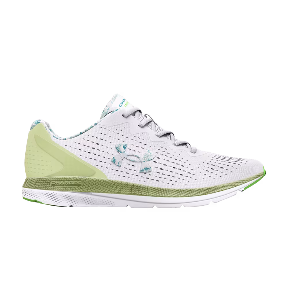 Under Armour Women's Charged Impulse 2 Print - White Pale Olive
