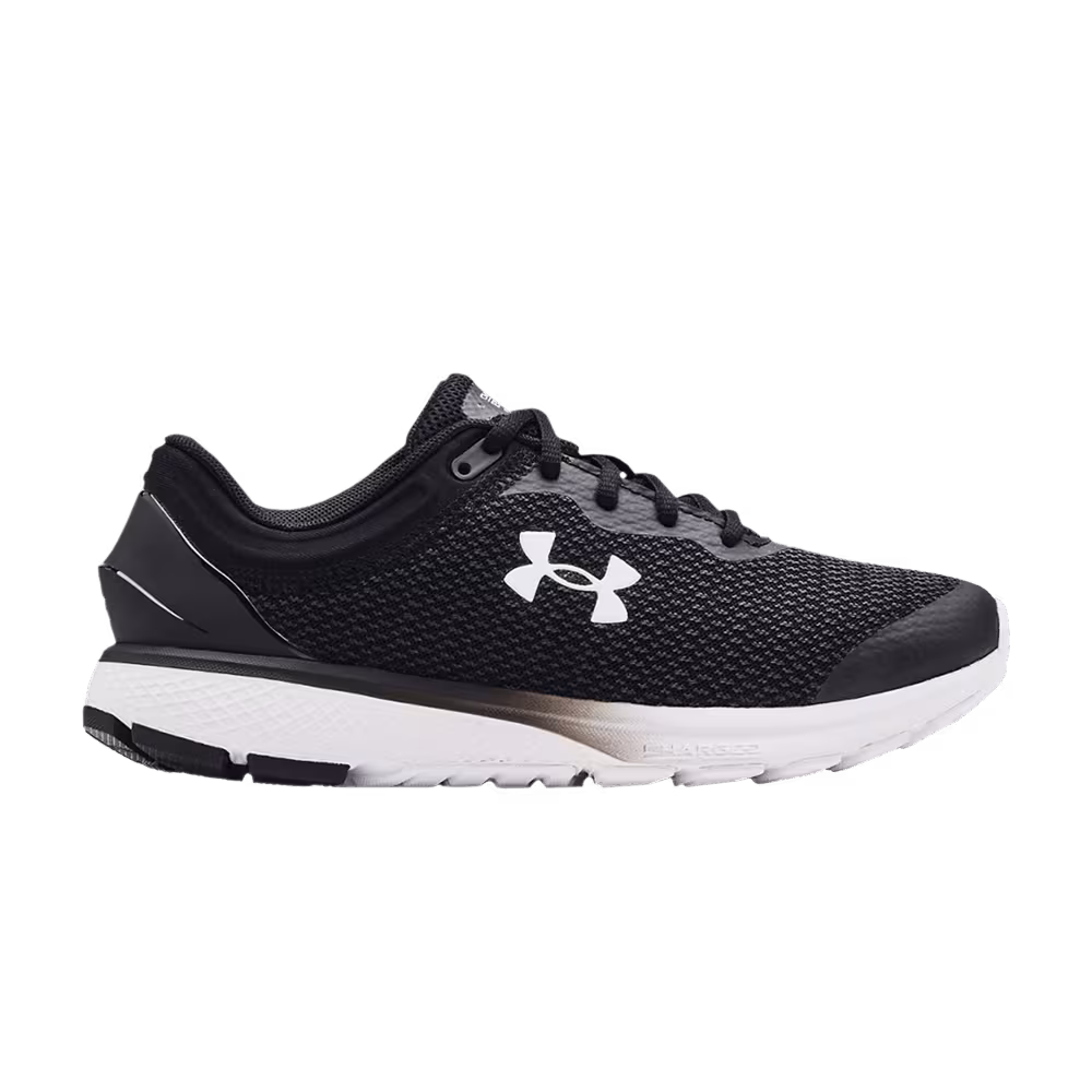 Under Armour Women's Charged Escape 3 D Big Logo - Black White