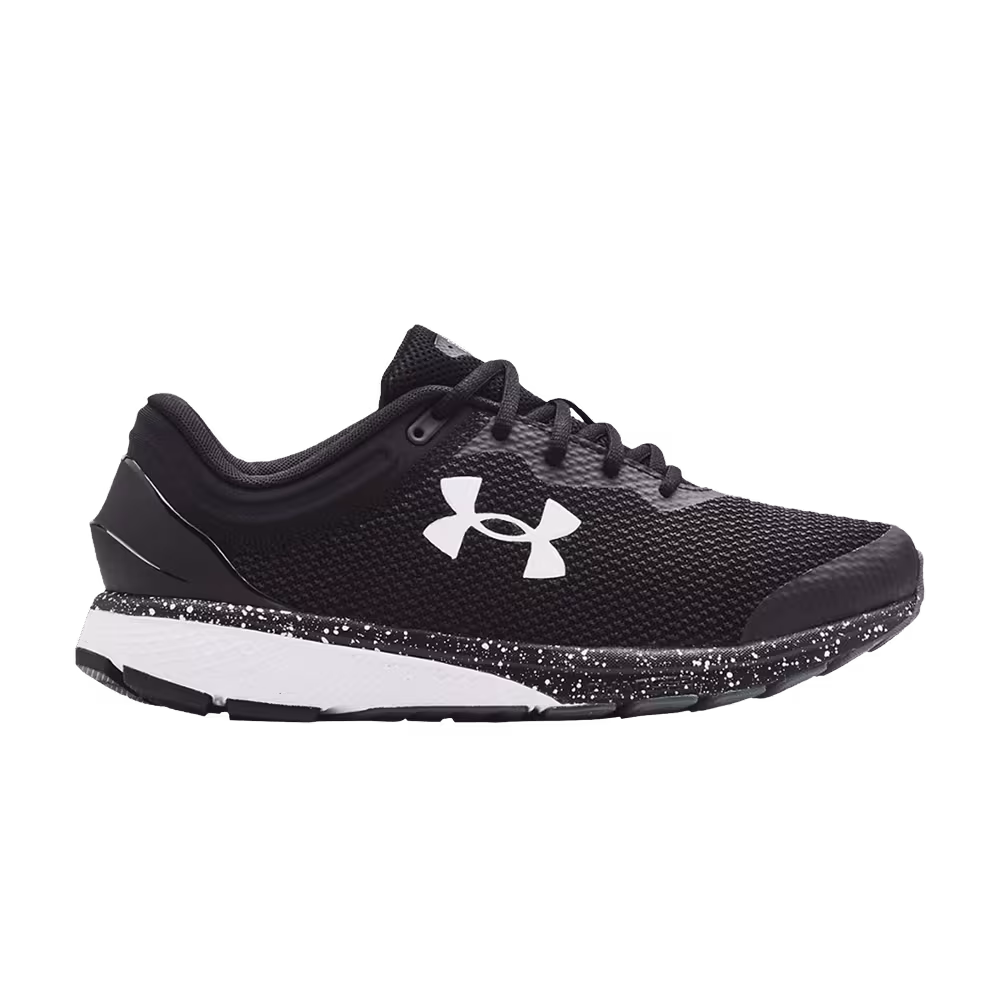 Under Armour Charged Escape 3 4E Wide Big Logo - Black White