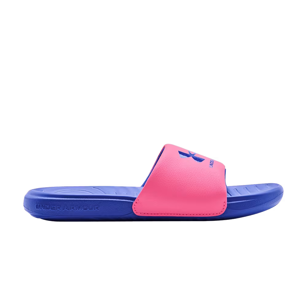 Under Armour Ansa Fixed Slide GS Pink Punk Versa Blue