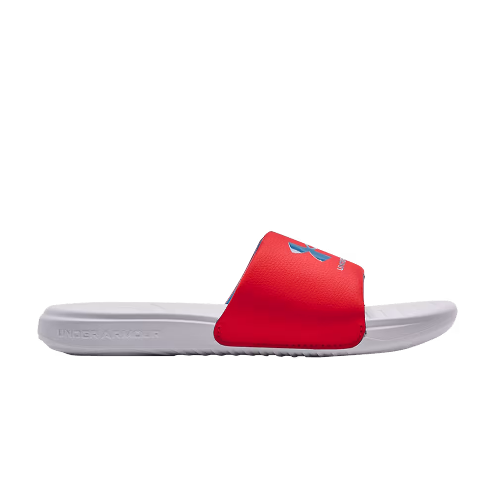 Under Armour Ansa Fixed Slides GS Bolt Red White