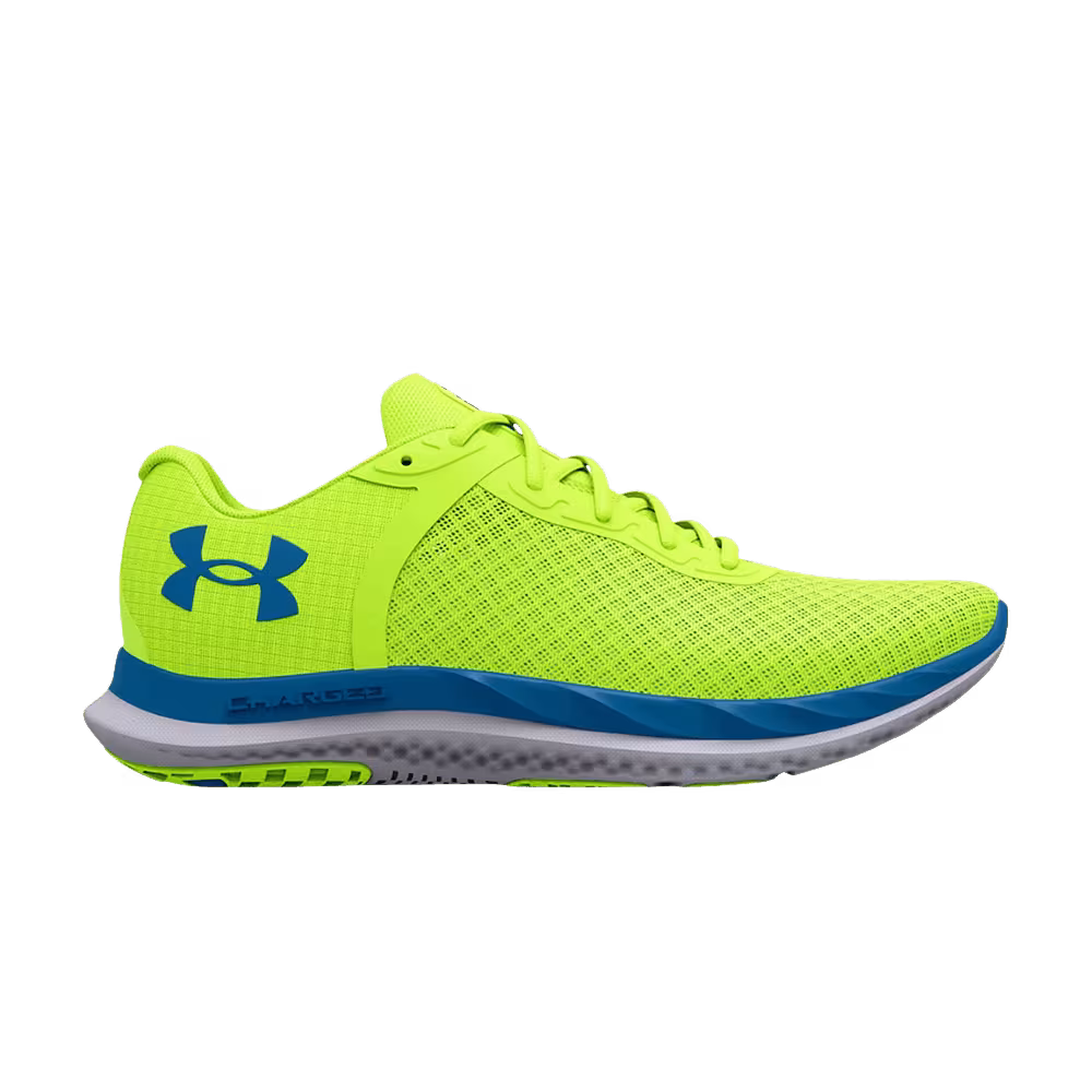 Under Armour Charged Breeze High-Vis Yellow Cruise Blue