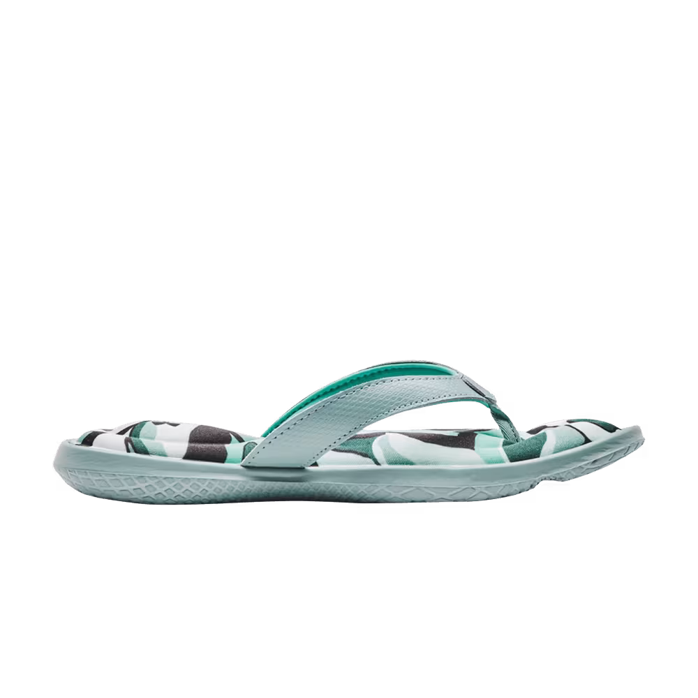 Under Armour Women's Marbella 7 Slide Retro Teal Neptune