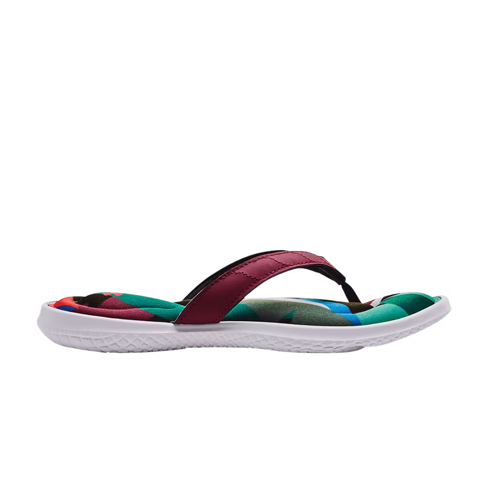 Under Armour Women's Marbella 7 Slide Cerulean Wildflower