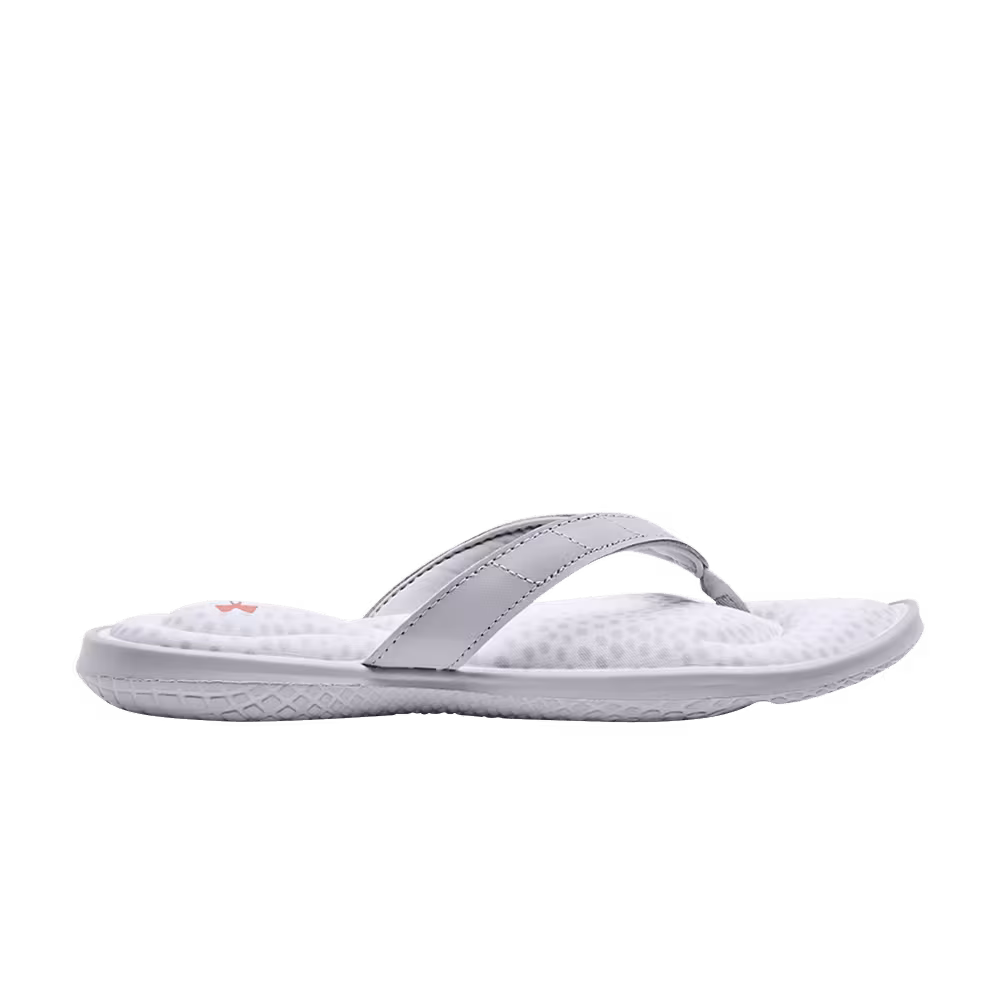 Under Armour Women's Marbella 7 Slide White Mod Grey