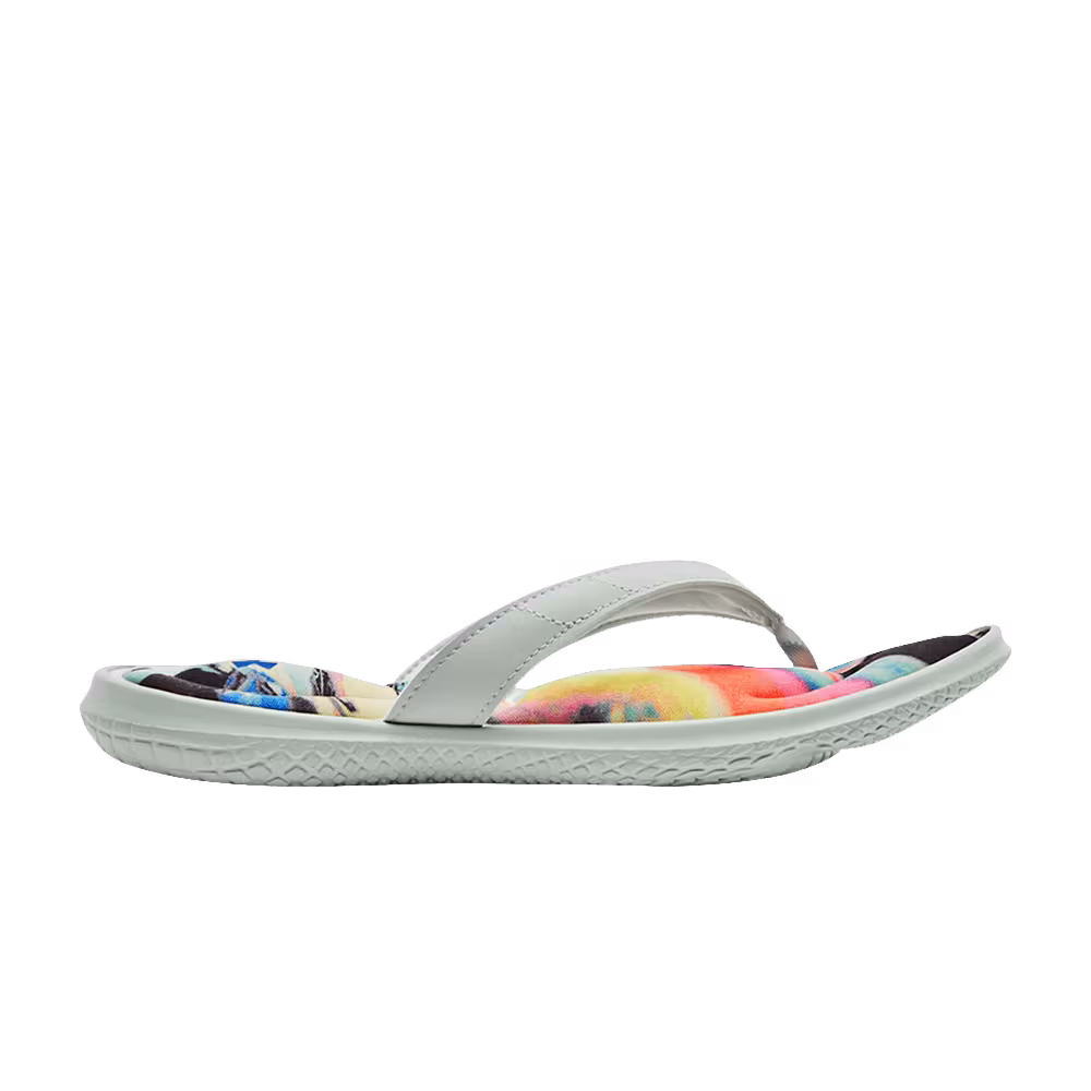 Under Armour Women's Marbella 7 Graphic Footbed Slide Illusion Green
