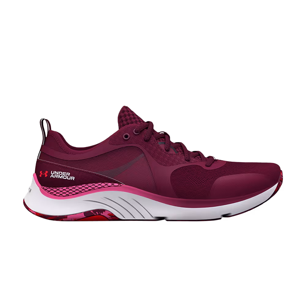 Under Armour Women's HOVR Omnia Printed Dark Cherry