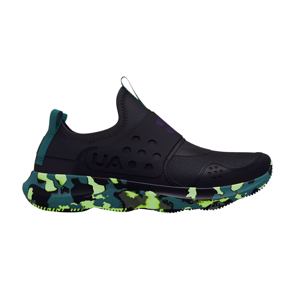 Under Armour Runplay Wild PS Black Quirky Lime Camo