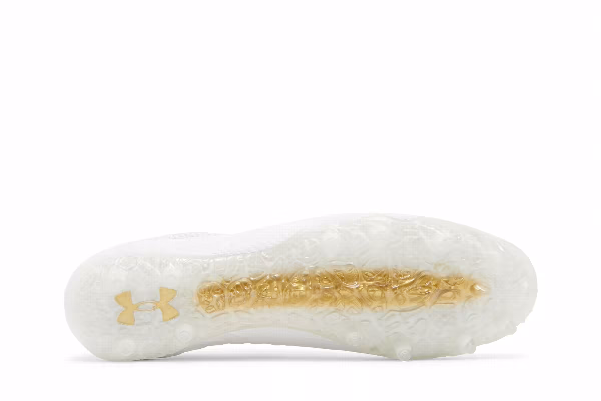 Under Armour Blur Smoke White Metallic Gold, view 5
