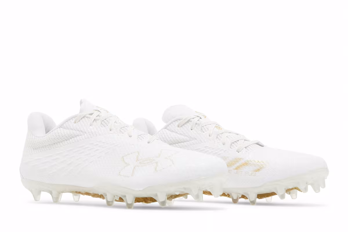 Under Armour Blur Smoke White Metallic Gold, view 9