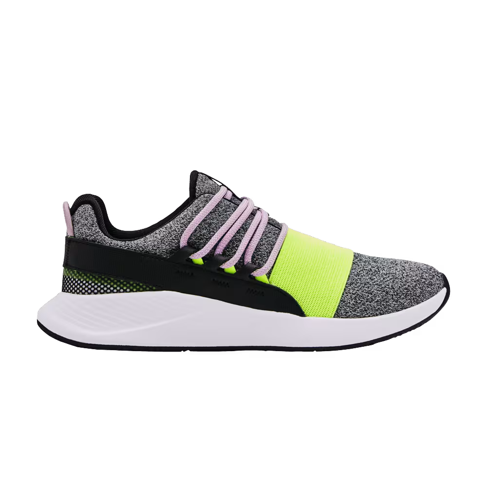 Under Armour Women's Charged Breathe Lace Black Violet Green