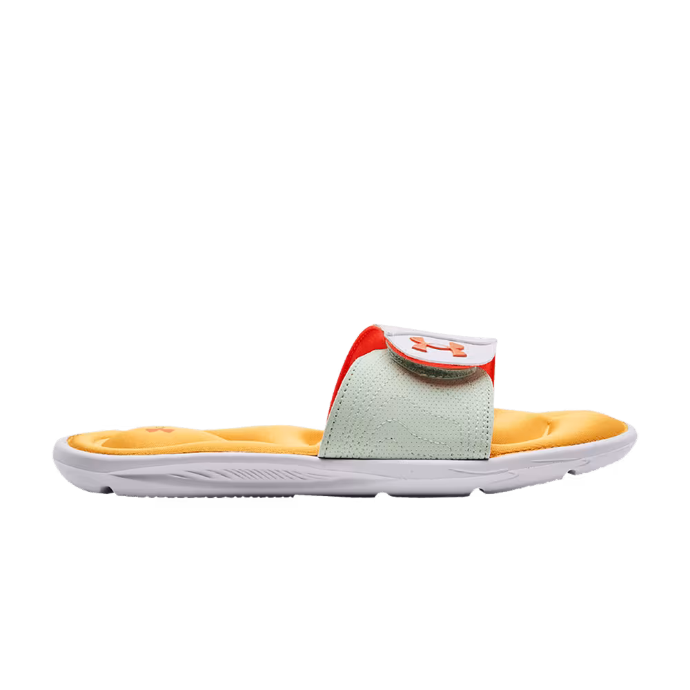 Under Armour Women's Ignite 9 Slide White Orange Ice