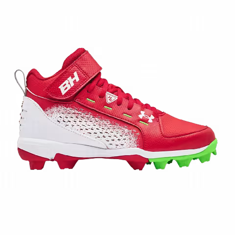 Under Armour Harper 6 Mid RM GS 'Red Hyper Green'