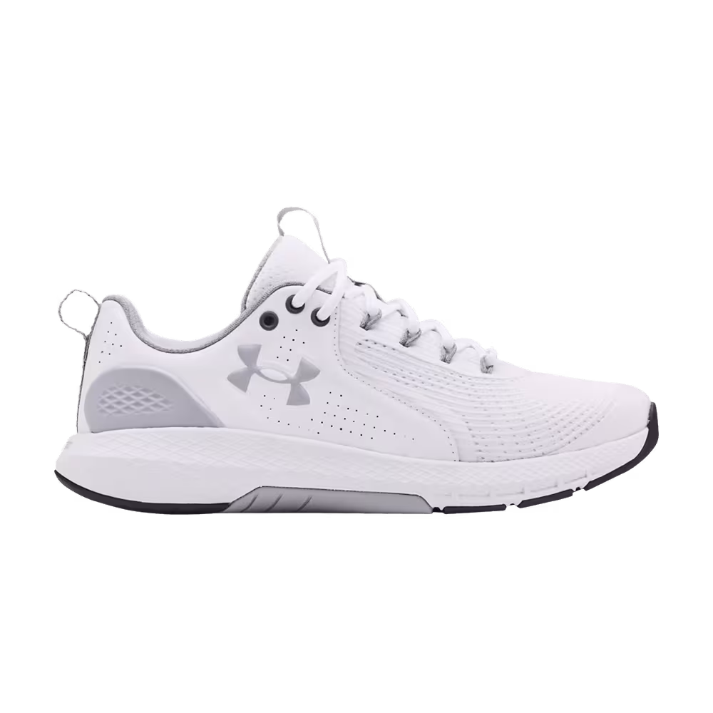 Under Armour Charged Commit 3 4E Wide White Mod Grey