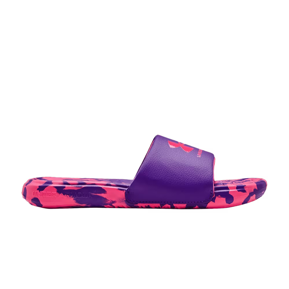 Under Armour Ansa Regrind Slide GS Purple Zest Camo
