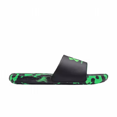 Under Armour Ansa Regrind Slide GS 'Black Stadium Green Camo'