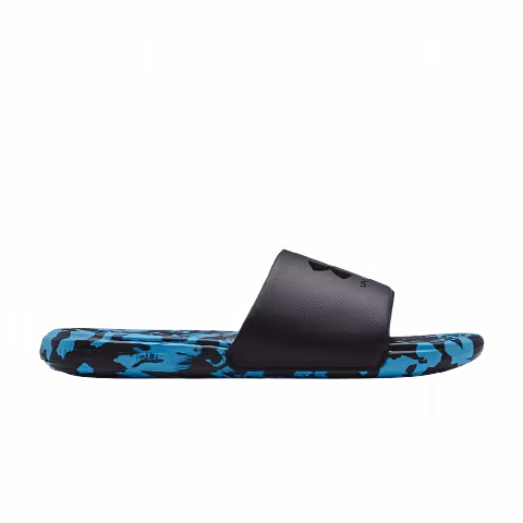 Under Armour Ansa Regrind Slide 'Black Radar Blue Camo'