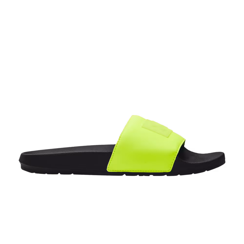 Under Armour Core Remix Neon Slide Black High-Vis Yellow