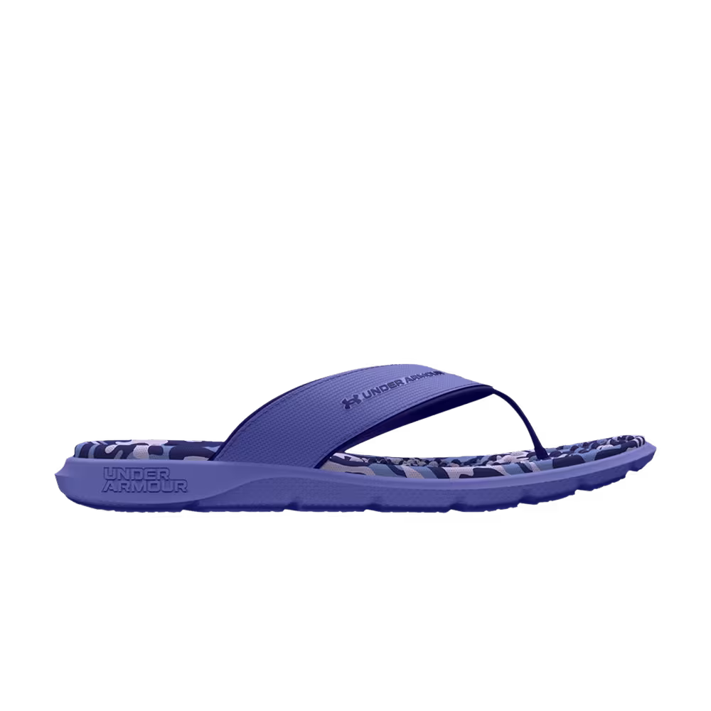 Under Armour Women's Ignite Marbella Graphic Sandal Baja Blue Camo