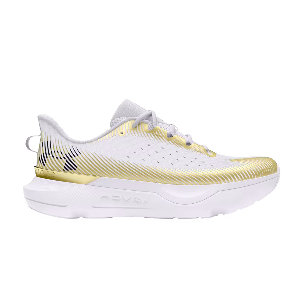 Under Armour Women's HOVR Infinite Pro White Metallic Gold