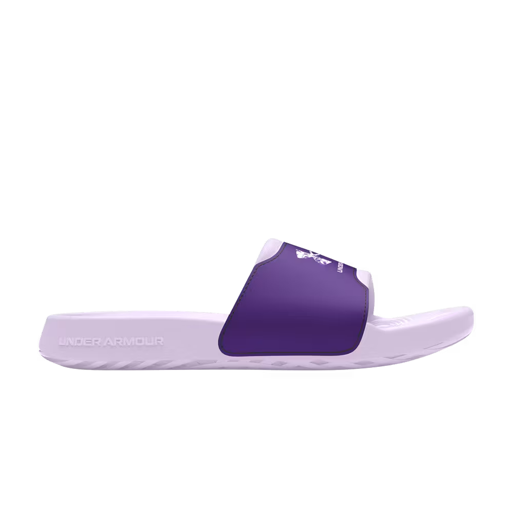 Under Armour Women's Ignite Select Graphic Logo Slide Salt Purple