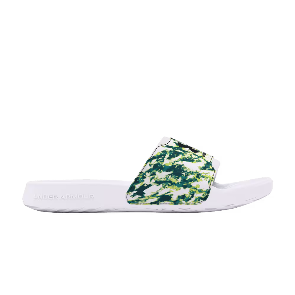 Under Armour Ignite Select Graphic Slide White Green Camo