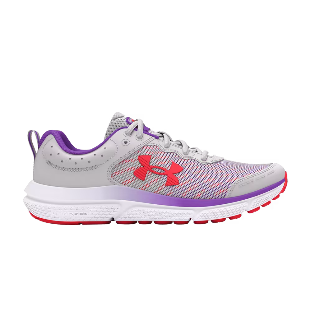 Under Armour Assert 10 AC GS Distant Grey Lavish Red