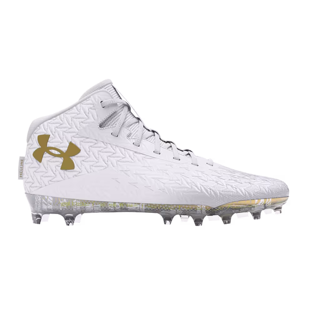 Under Armour Women's Spotlight 4 MC White Metallic Gold