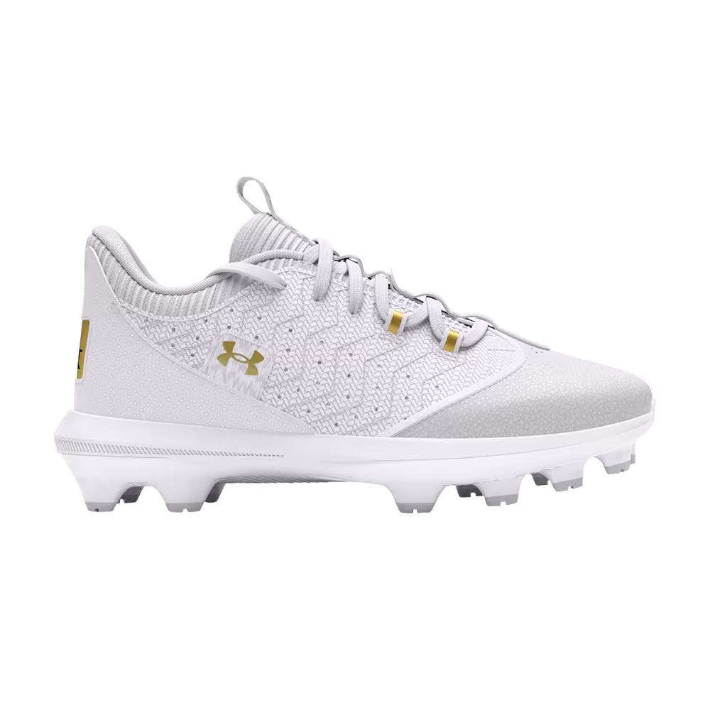 Under Armour Harper 9 TPU Jr White Metallic Gold