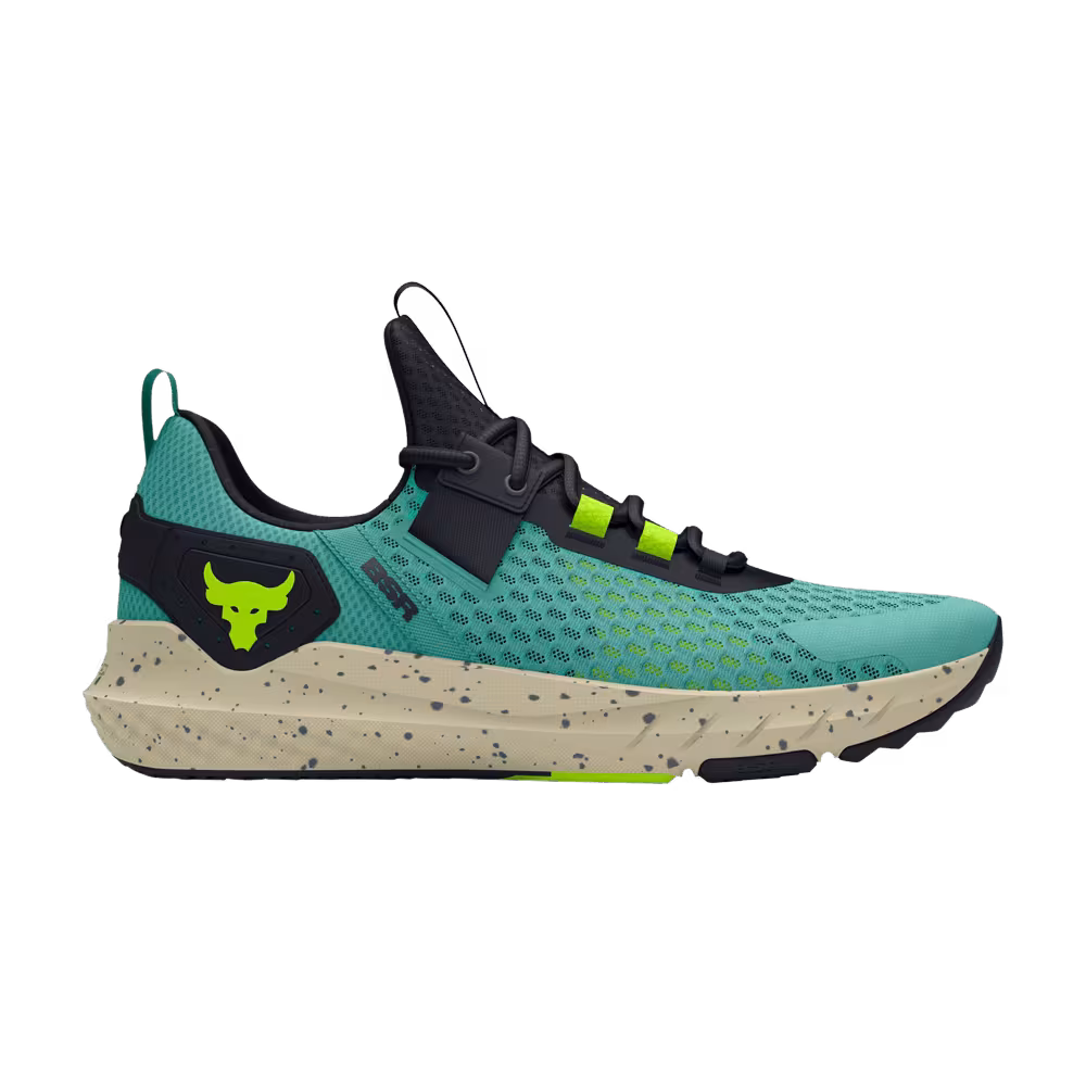 Under Armour Women's Project Rock BSR Radial Turquoise High Vis Yellow
