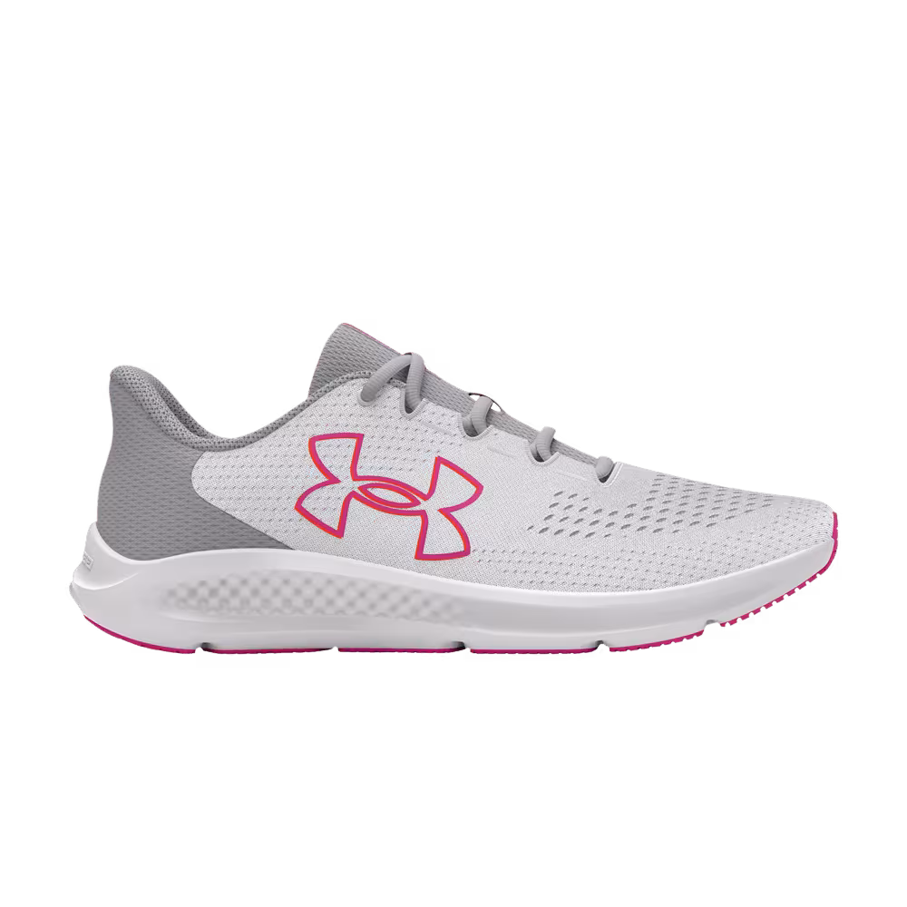 Under Armour Women's Charged Pursuit 3 Big Logo - Steel Pink