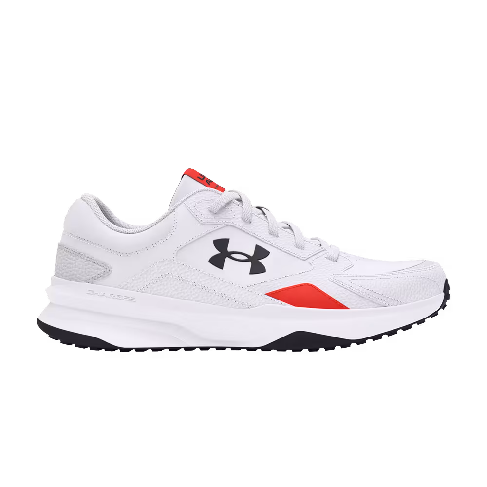 Under Armour Charged Edge Leather White Dark Orange