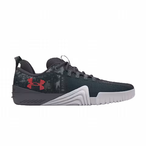 Under Armour TriBase Reign 6 'Grey Void Rush Red Camo'