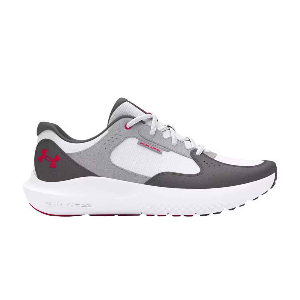 Under Armour Charged Versurge White Mod Grey Red
