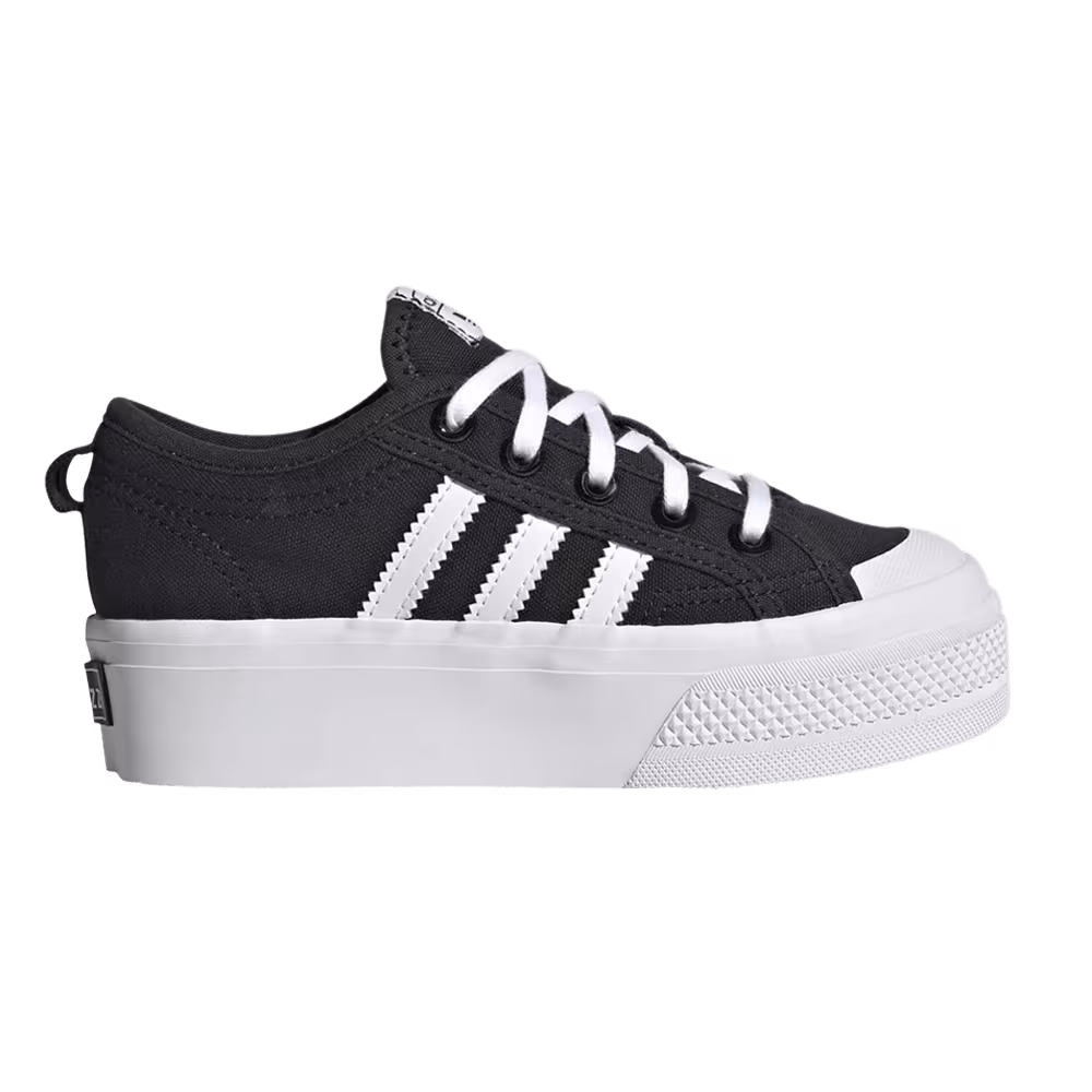 Adidas Nizza Platform J Black White