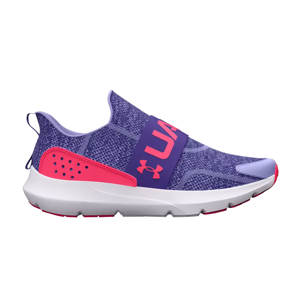 Under Armour Surge 3 Slip GS Purple Ice Pink Shock